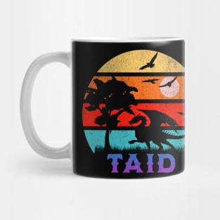 Taid Retro Sunset Dragon Grandfather Mug